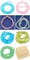 2 Beading Mats 8" x 8" & 7 Strands Glass & Chip Beads Various Colors and Sizes